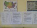Call area/Frequency charts with QSO scripts the students used to call cq, conduct the qso and conclude the contact. The scripts also had reminders of what was ok to share by the students while talking during the contact. The chart of third party call signs was there as a reminder.